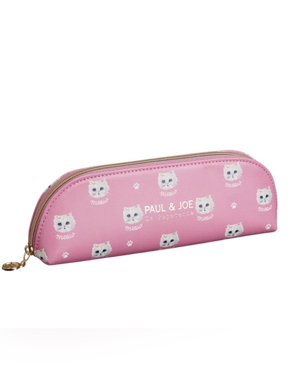 Paul & Joe Pink Kawaii Cat Pencil Make-up Case New